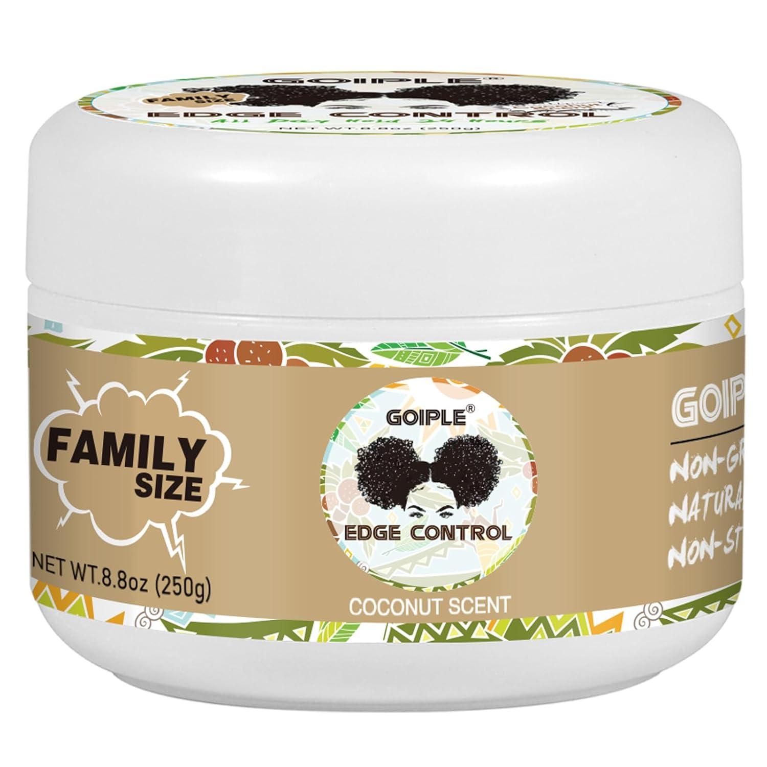 image825 OZ Edge Control Wax for Women Strong Hold Nongreasy Edge Smoother Edge Control for Back Hair Extreme Hold Pack Hair Gel for All Hair Types No Flaking Extra Hold Waterbased Edge Stay Gel Set88oz coconut scent