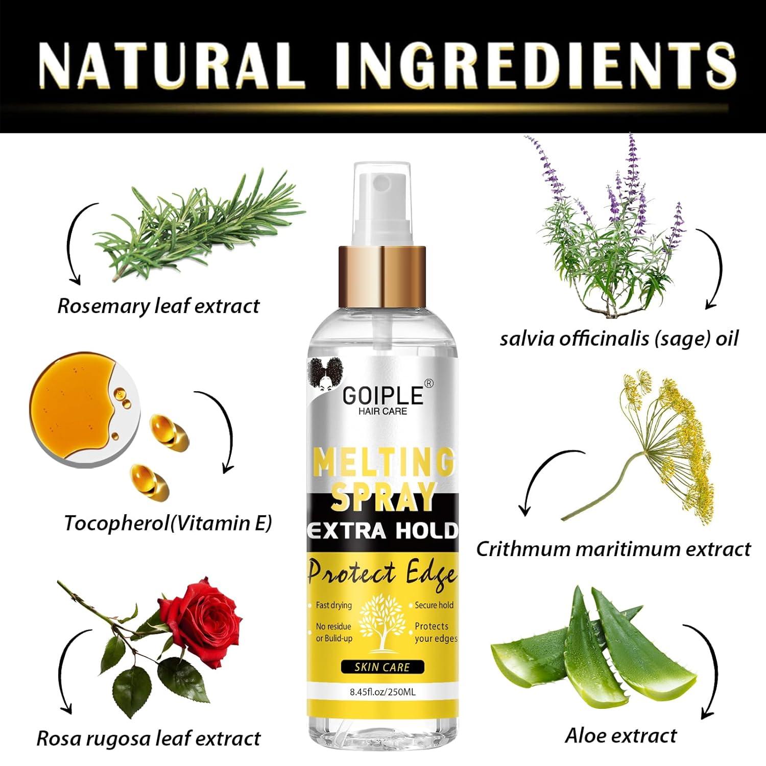 image845 fl oz Lace Melting and Holding Spray GlueLess Hair Adhesive for Wigs Lace Bond Adhesive Spray Wig Spray for Closure Wigs Closure Front Extensions Strong Natural Finishing Hold with Control