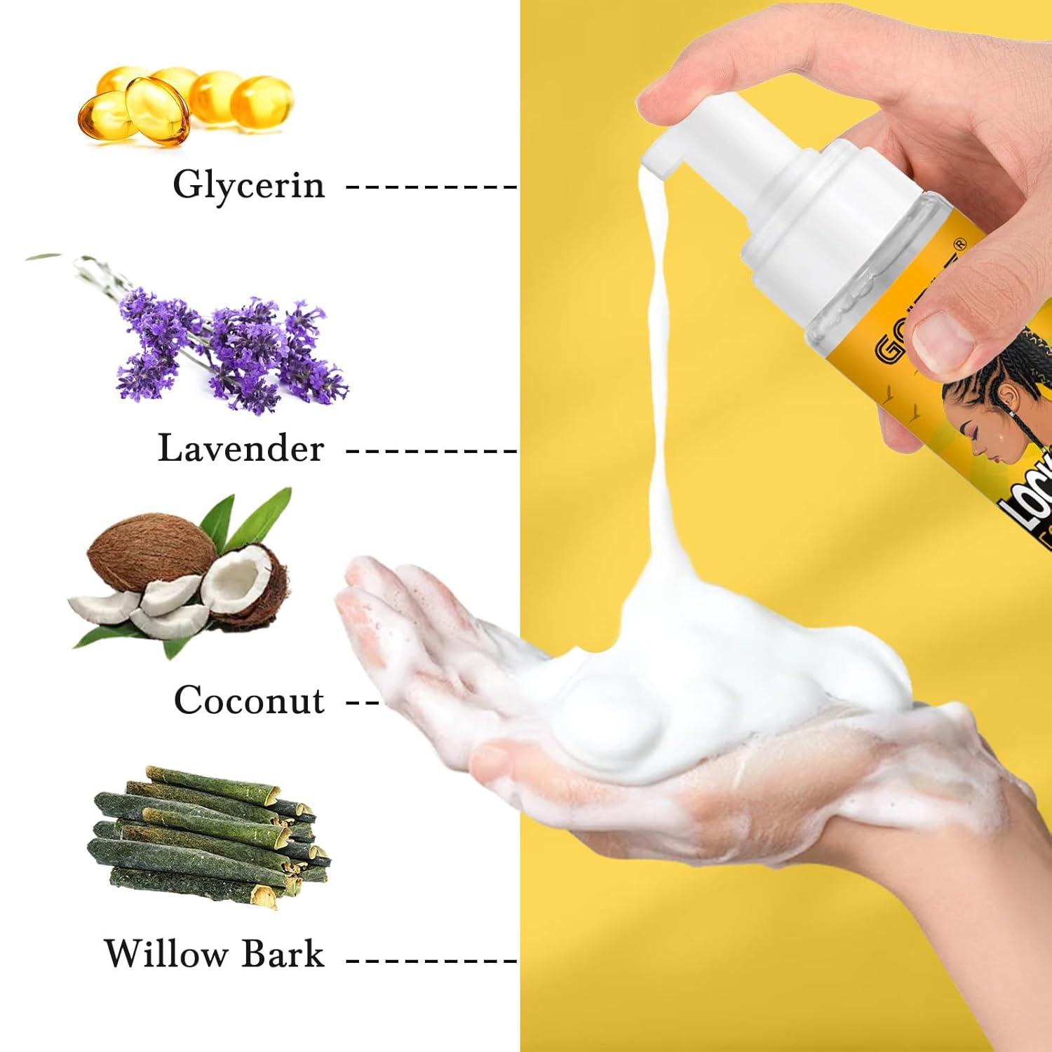 imageBraid Foam Control Mousse for Braids Twist Locs No Flake Extra Hold High Shine Moisturizes Lightweight Smooth Easy to Apply 4pcspineapple4pcs