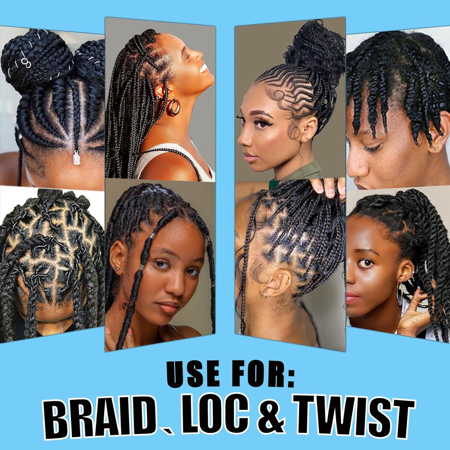 imageBraid Foam Control Mousse for Braids Twist Locs No Flake Extra Hold High Shine Moisturizes Lightweight Smooth Easy to Apply 4pcstea tree8 fl oz