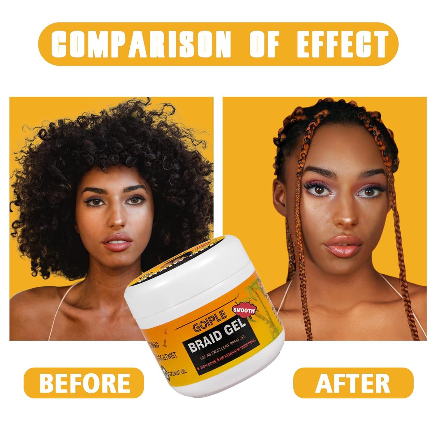 imageBraid ampamp Loc Gel Good for Twist Locs Braids Edge No Flake Extra Hold High Shine Braiding Gel ampamp Edge Control Long Lasting for Locks Cornrows Smooths ampamp Tames Frizz 88oz Tea Treebraid gel16oz