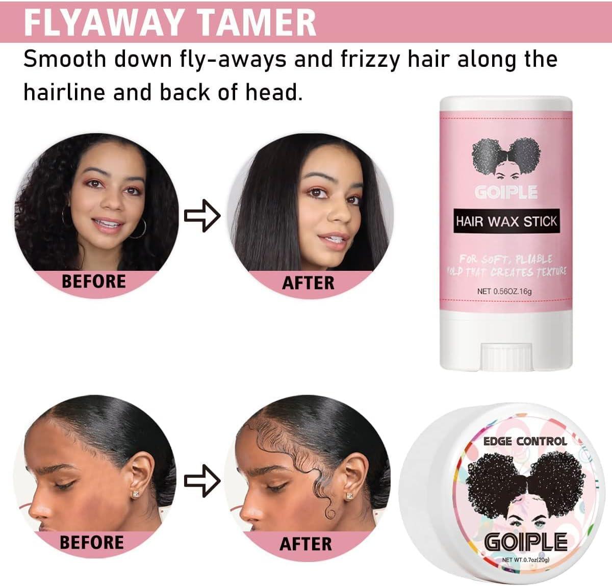 imageElectric Hot Comb Hair Straightener Deluxe Electrical Straightening Comb Curling Iron for Natural Black Wigs Hot Comb Electric for Wigs Pressing Combs with Wig Glue Melting Spray Hair Wax StickGold12pcs