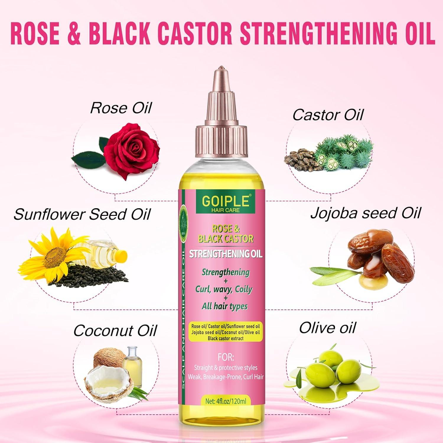 imageGoiple Edge Control Wax for Women Strong Hold Nongreasy Edge Smoother Strawberry Scent Edge Control Wax Edge Scarf Hair Bonnet PinkEdge Control Set7pcs