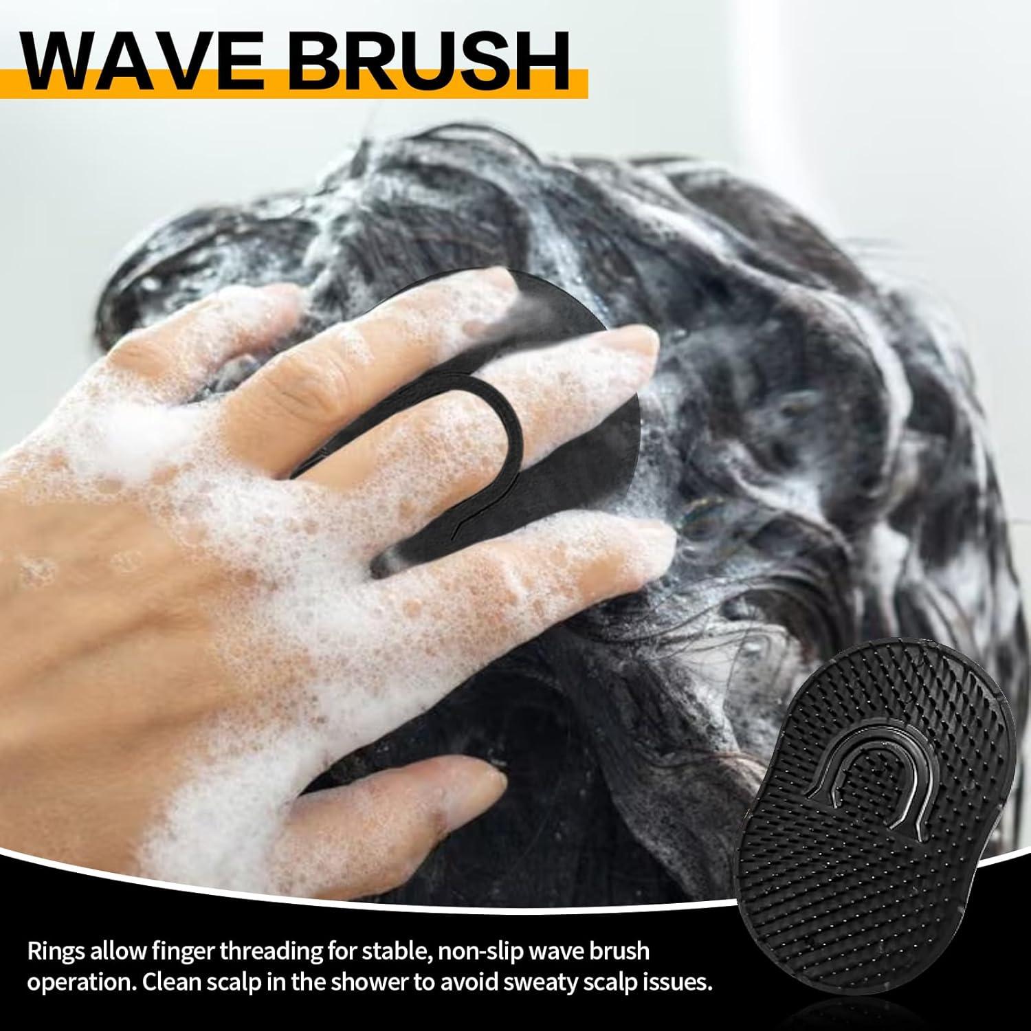 imageGoiple Waves Pomade360 Waves Wash Shampoo Wave Shampoo for Black Men 360 Wave Shampoo Hydration Shampoo Enhance Waves Shampoo Strenghtens Hair Promote Growth Wave Shampoo Setwave shampoo4pcs