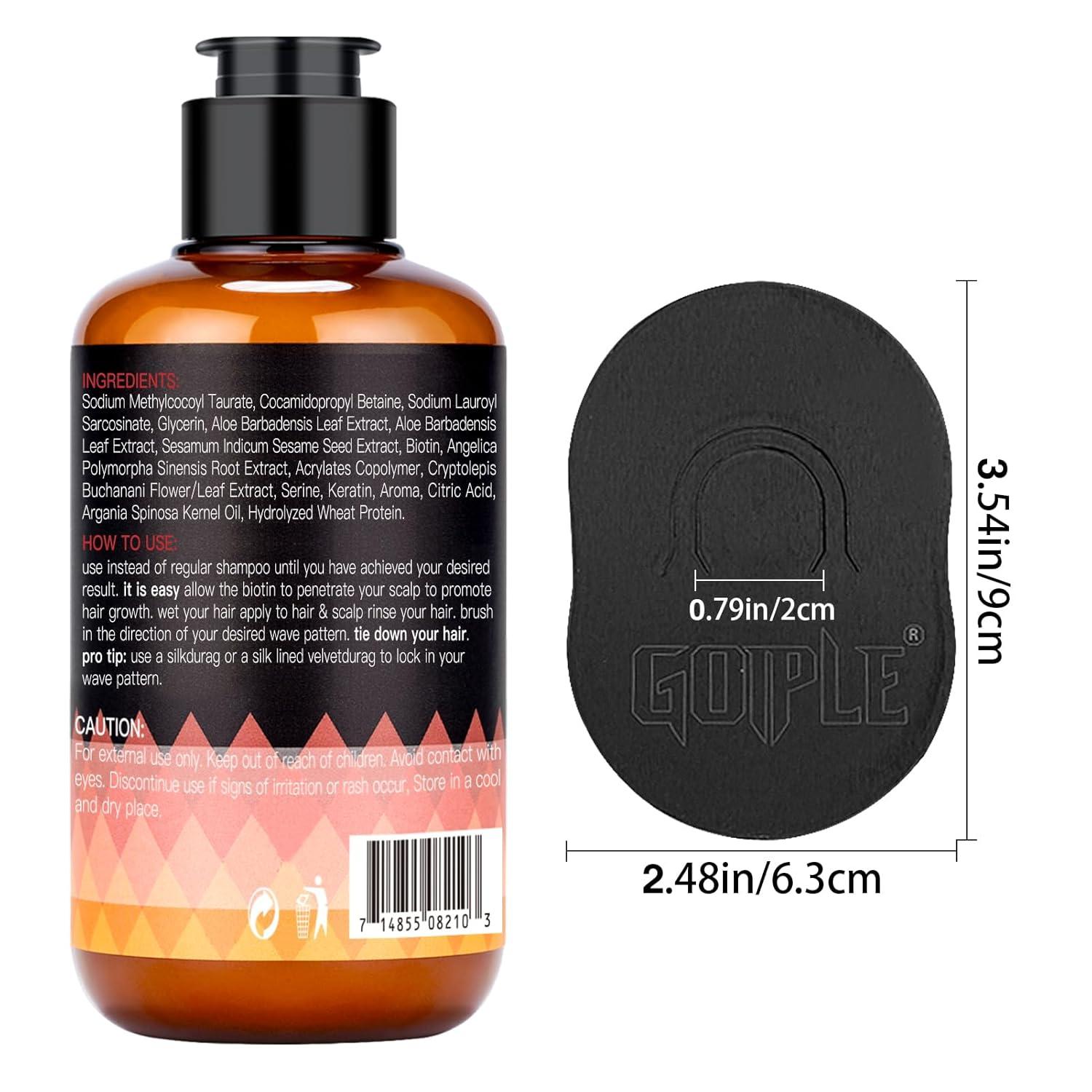 imageGoiple Waves Pomade360 Waves Wash Shampoo Wave Shampoo for Black Men 360 Wave Shampoo Hydration Shampoo Enhance Waves Shampoo Strenghtens Hair Promote Growth Wave Shampoo Setwave shampoo4pcs