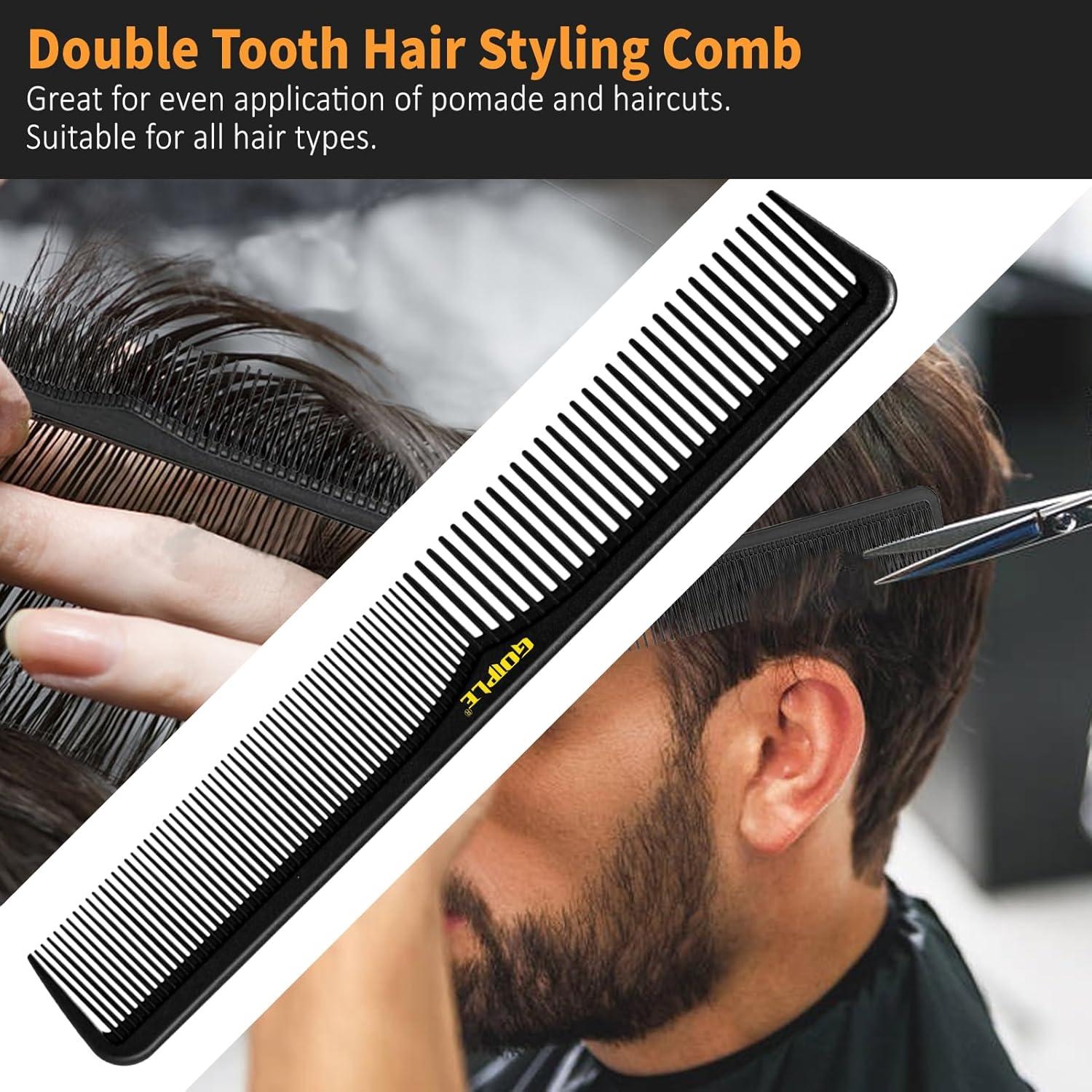 imageHair Styling Combs Set Wide Tooth Texture Comb For Men Barber Brush Comb Set Professional Barber Tools for All Types  Hair Styling Powder for Mens Natural Look Flexible Hold Matte Finish 8PCS