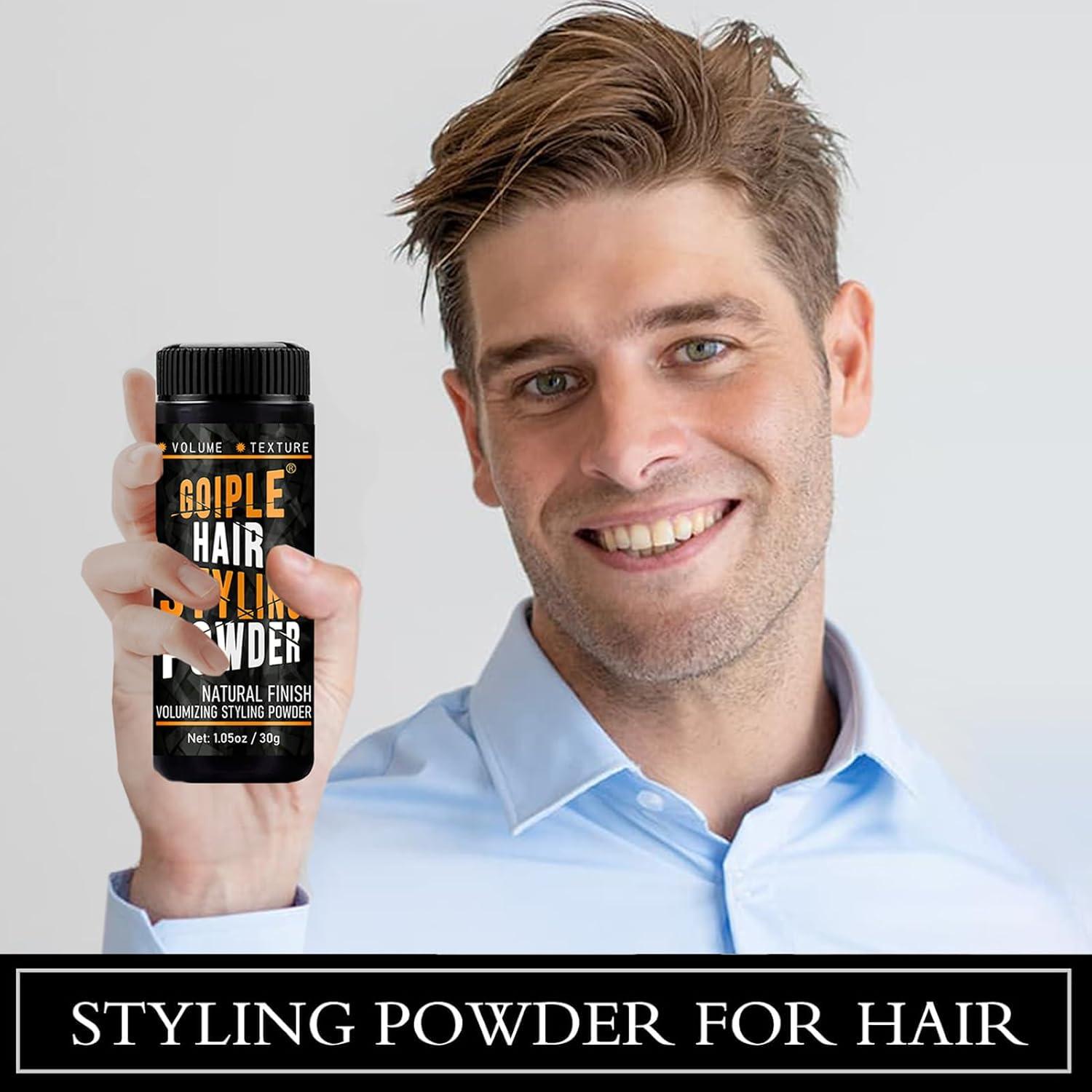 imageHair Styling Powder 105oz Natural Look Styling for Men Volumizing ampamp Texturizing Powder Flexible Hold Easy to Apply Texture with No OilGreasyResidue 3pcshair powder3pcs