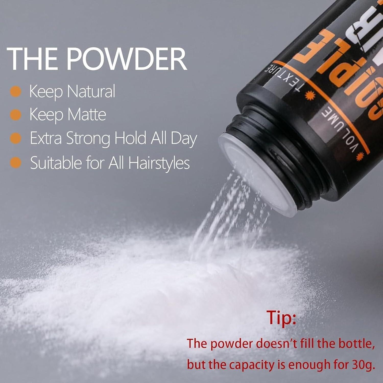 imageHair Styling Powder 105oz Natural Look Styling for Men Volumizing ampamp Texturizing Powder Flexible Hold Easy to Apply Texture with No OilGreasyResidue 3pcshair powder3pcs