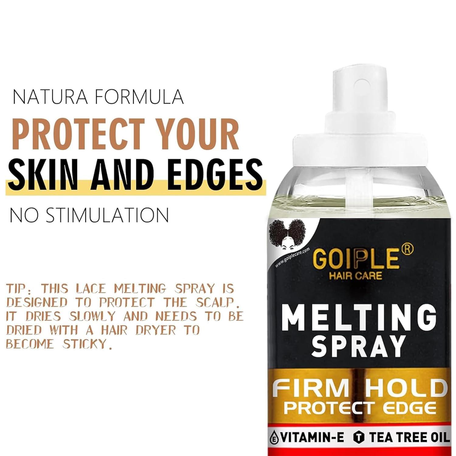 imageLace Tint Mousse Wig Milk Spray for Synthetic Hair Leavein Conditioner Spray Conditioner Detangler Moisturizer Wig Glue for Lace Front Wigs Strong Hold Hair Adhesive Wigs Accessory Essentials KitDark brown16pcs