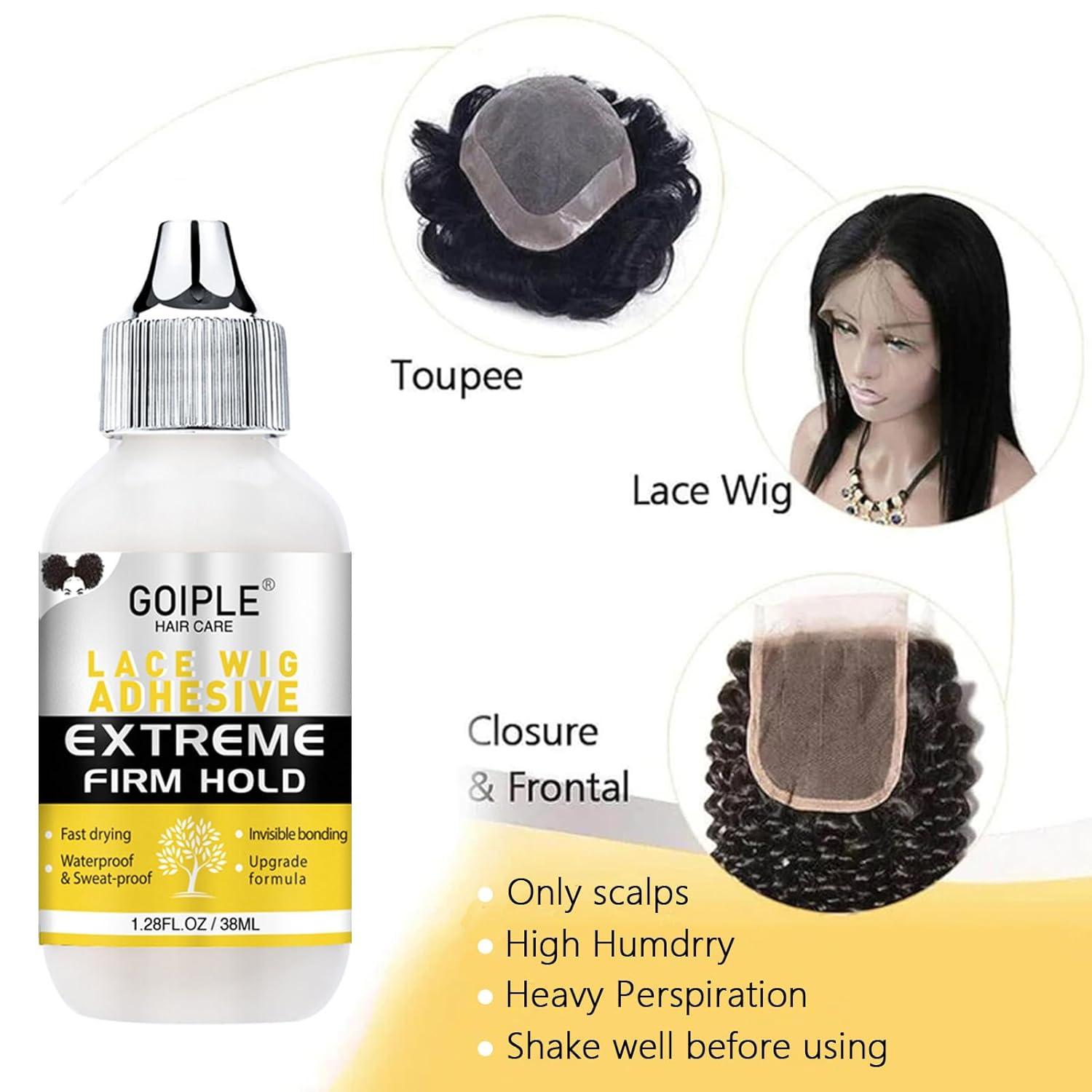 imageWig Accessory Essentials Kit Lace Front Wig Glue Wig Adhesive Extension Spray for Extend Boding Time of Lace Glue Natural and Gentle Formula Lace ampamp Skin Nutrition Spray Extend Duration of Adhesivelace glue applicator 8pcs