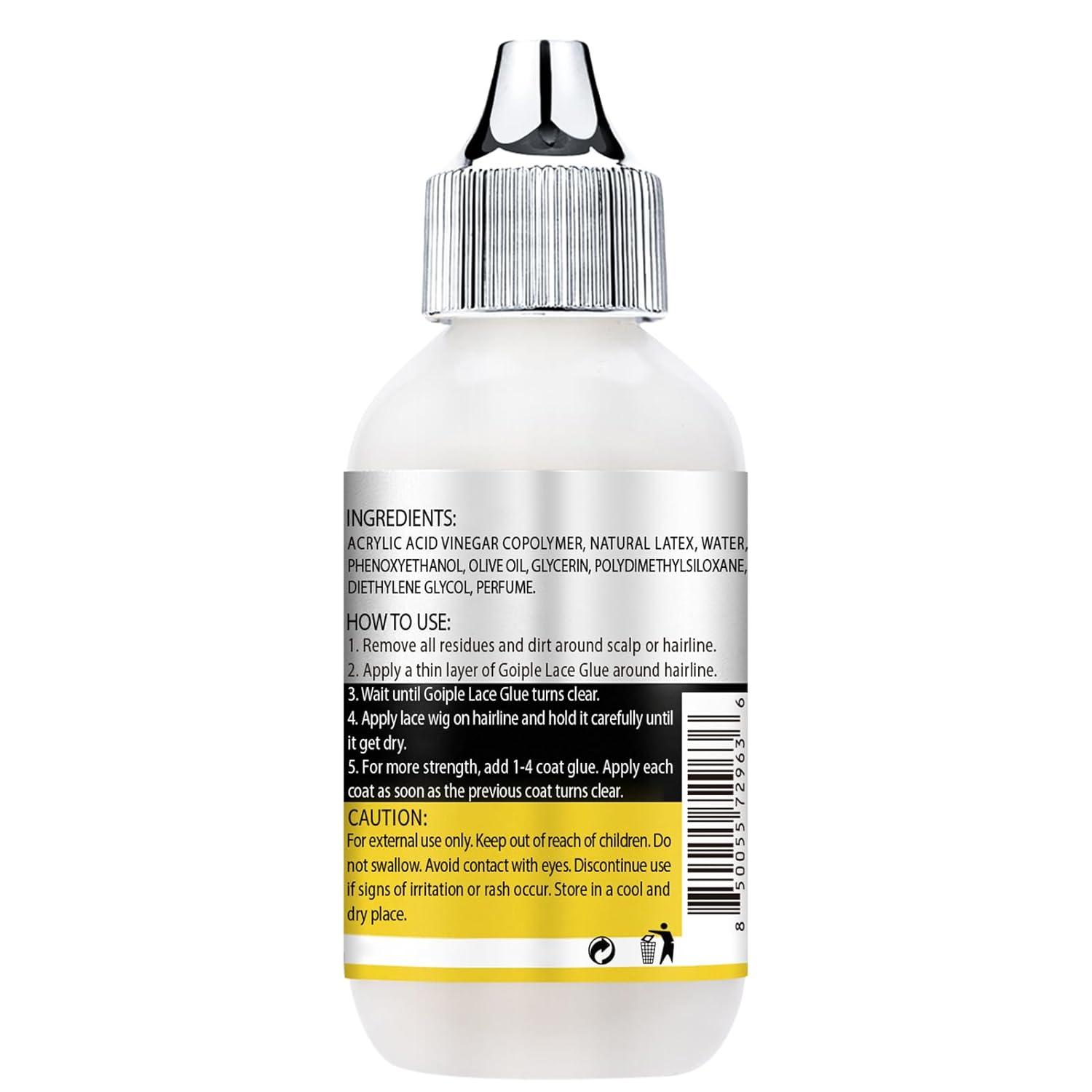 imageWig Accessory Essentials Kit Lace Front Wig Glue Wig Adhesive Extension Spray for Extend Boding Time of Lace Glue Natural and Gentle Formula Lace ampamp Skin Nutrition Spray Extend Duration of Adhesivelace glue applicator 4pcs