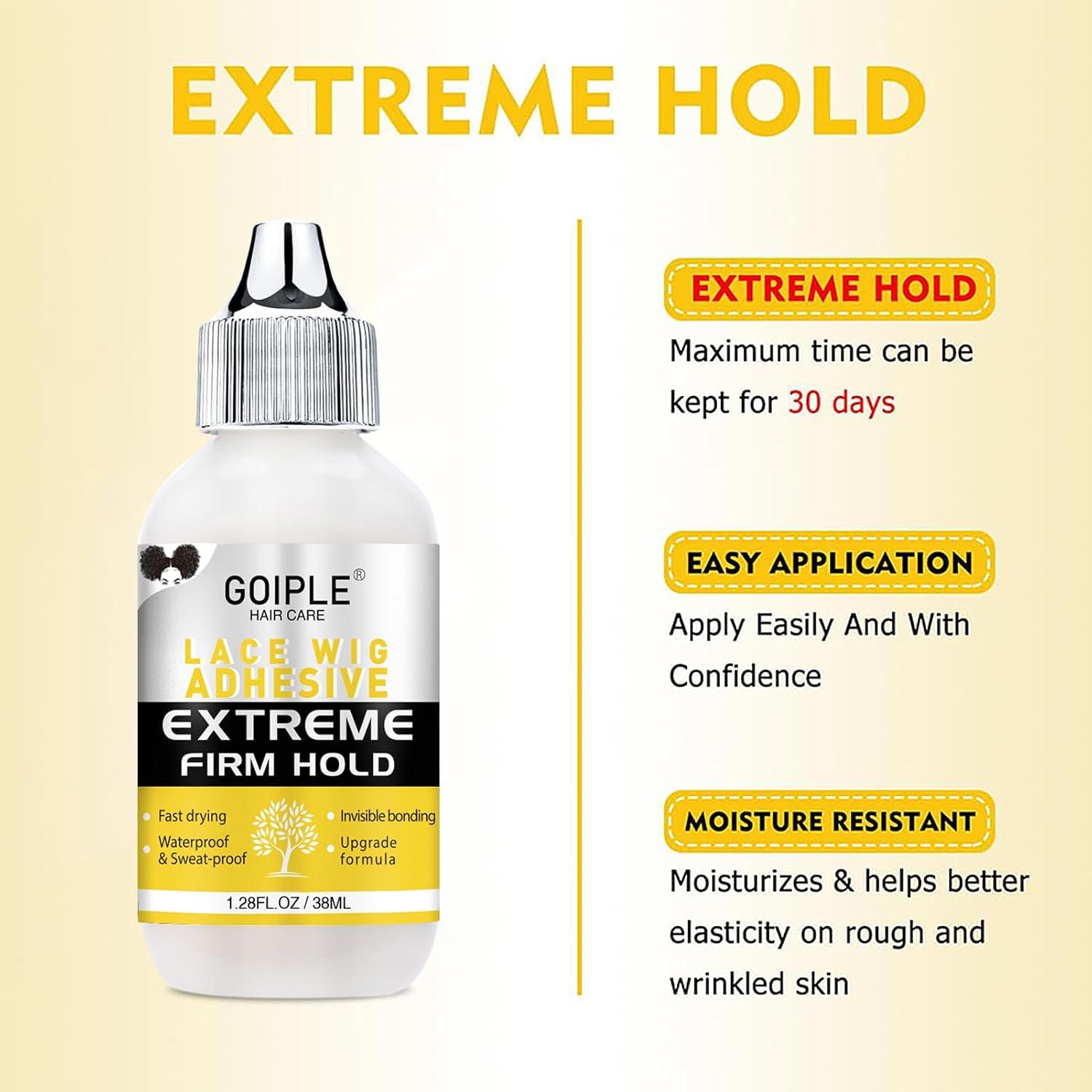 imageWig Accessory Essentials Kit Lace Front Wig Glue Wig Adhesive Extension Spray for Extend Boding Time of Lace Glue Natural and Gentle Formula Lace ampamp Skin Nutrition Spray Extend Duration of Adhesivelace glue applicator 8pcs