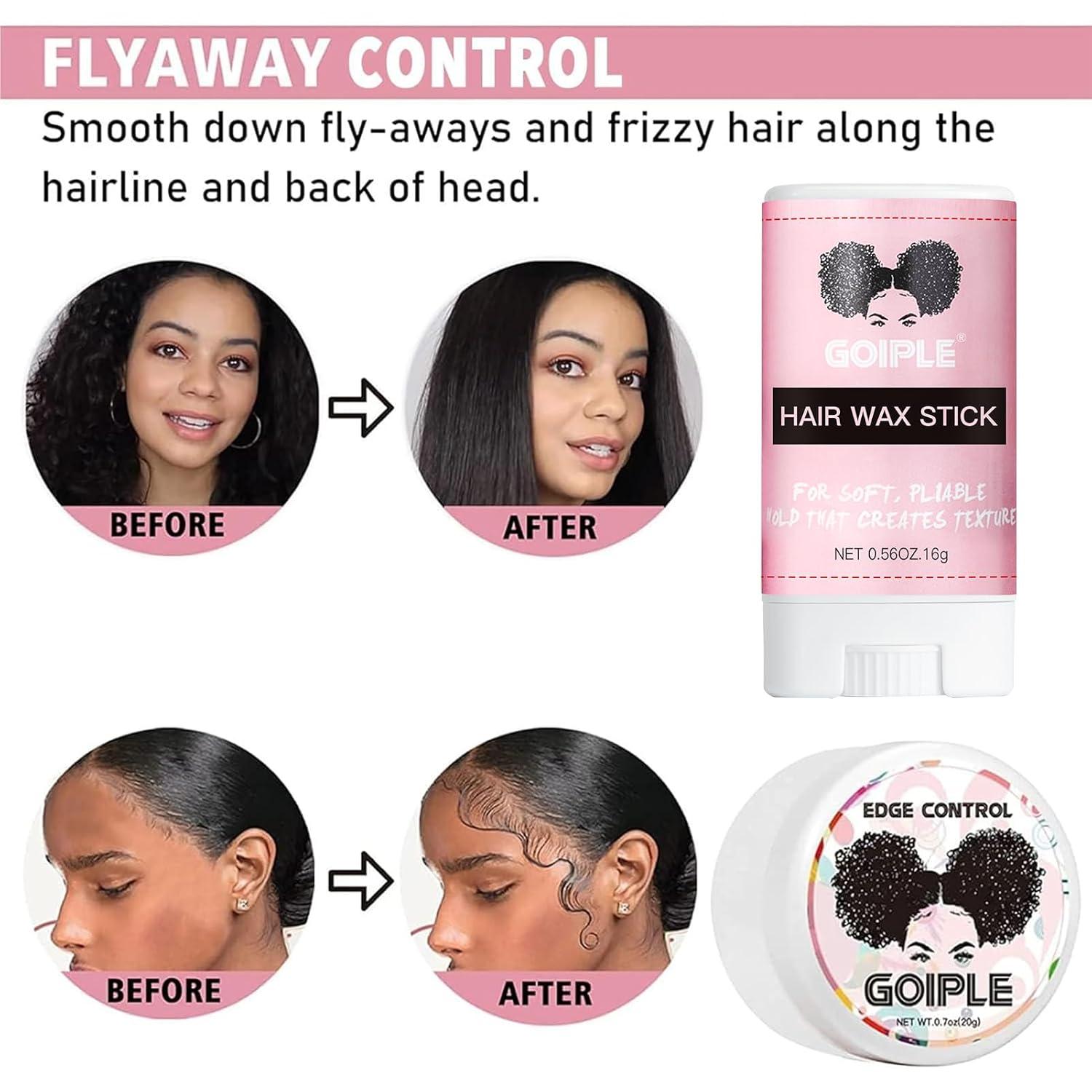 imageWig Accessory Essentials Kit Lace Front Wig Glue ampamp Remover Wig Caps Elastic Band Hair Wax Stick Edge Control Edge Brush Hair Shear Dermaplanning Razor Tool and Edge Scarf 10PCSflower scent6pcs