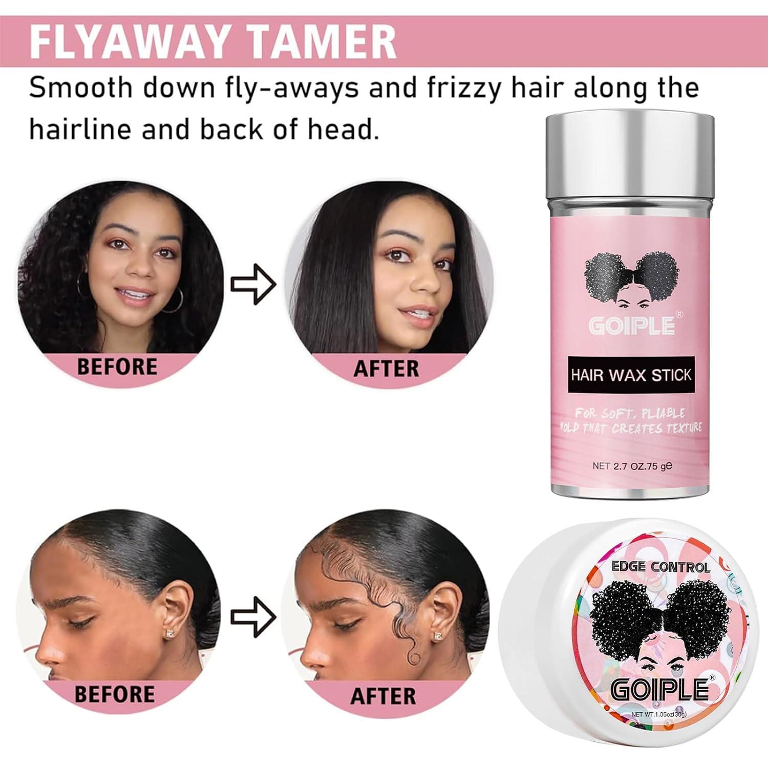 imageWig Accessory Essentials Kit Lace Front Wig Glue ampamp Remover Wig Caps Elastic Band Hair Wax Stick Edge Control Edge Brush Hair Shear Dermaplanning Razor Tool and Edge Scarf 10PCSPink