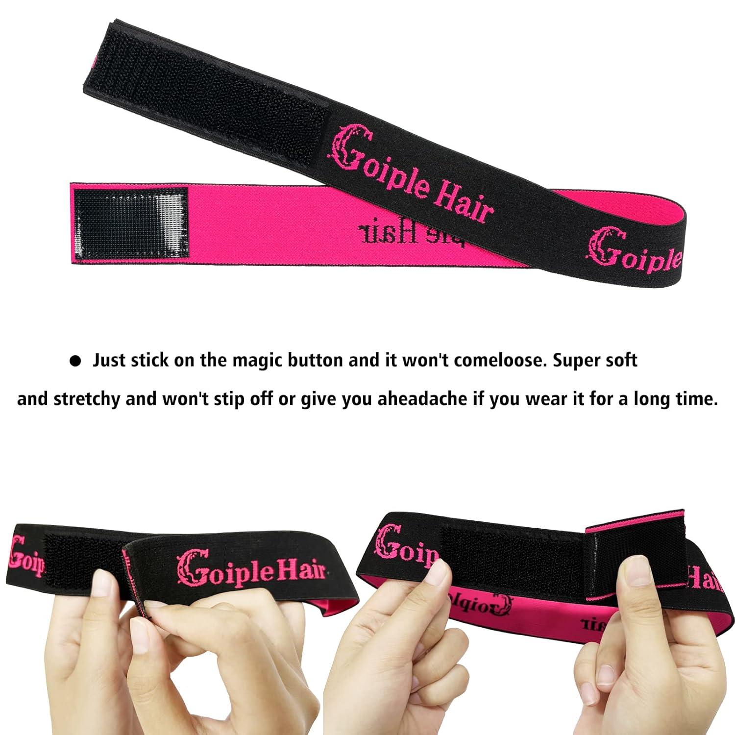 imageWig Accessory Essentials Kit Lace Front Wig Glue ampamp Remover Wig Caps Elastic Band Hair Wax Stick Edge Control Edge Brush Hair Shear Dermaplanning Razor Tool and Edge Scarf 10PCSwig glue kit29pcs