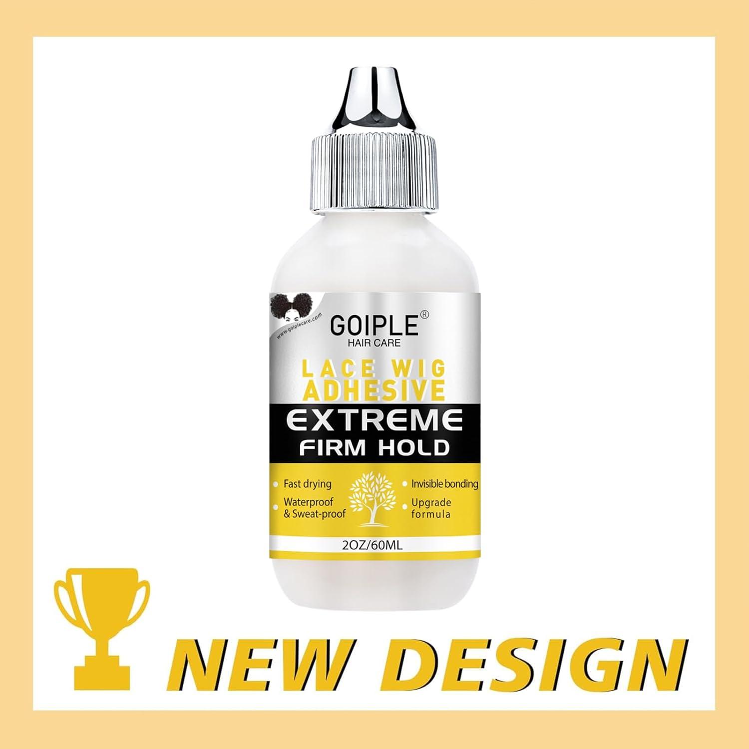 imageWig Glue for Lace Front Wigs Lace Adhsive for Hair Wigs Strong Hold Transparent Lace Adhesive HD Wig Cap for Hair Wigs Replacement Wig Glue for Lace Front Wigs No Residue No Flake Remover Hair Combwig glue2 oz1pc