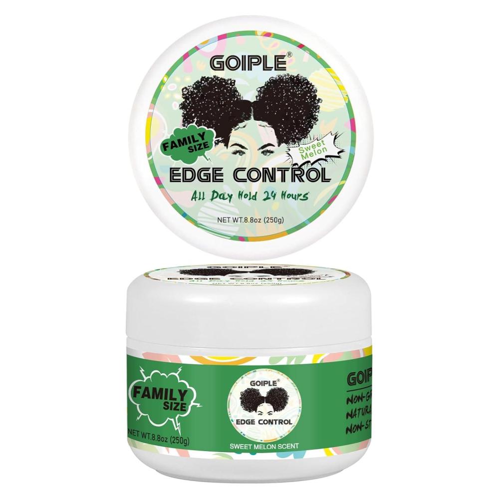 image88 OZ Edge Control Wax for Women Strong Hold Nongreasy Edge Control Smoother Edge Wax Styling Gel Edge Control for Black Hair No Flaking White Residue Shine and Smooth Sweet Melon