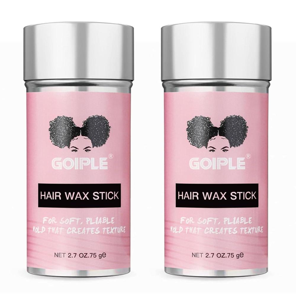 imageHair Wax Stick Hair Pomade Hair Silk Stick for Hair LongLasting Styling Wax Stick Smoothing ampamp Slick Stick for Women Men Fly Away ampamp Edge Frizz Wax Hair with Edge Brush Bristle Brush ampamp Hair Combwax stickfloral scent2pcs