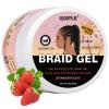 image16oz Big Capacity Braid Gel Good for Twist Locs Braids Edge No Flake Extra Hold High Shine Braiding Gel ampamp Edge Control Loc Gel Long Lasting for Locks Cornrows Smooths ampamp Tames Frizz16oz Strawberry Flover