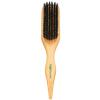 imageBoar Bristle Slick Back Hair Brush for Sleek Ponytail Bun ampamp Smoothing Baby Hairs ampamp Flyaways  Soft Boar Brush Hair Comb for Women ampamp Men  Teasing Hairbrush with Wide Rat Tail for Sectioning ampamp Parting