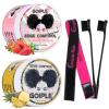 imageGoiple Edge Control Wax for Women Strong Hold Nongreasy Edge Smoother Pink 1Pack and Yellow 1Pack 4oz with Brush 2Pcs and Scarf