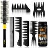 imageHair Styling Combs Set Wide Tooth Texture Comb For Men Hair Brushampamp Styling Comb Set Professional Barber Tools for All Hair Types  Hair Styling Powder Natural Look for Mens Flexible Hold Matte Finish