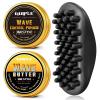 imageWave Pomade Hair Twist Sponge Brush Twist Styler for Black Men Washable Afro Curl Sponge Racket for Barbers ampamp Daily Use Ideal for Curly Rubber Large Tooth Brush Hair Pomade Styling Set