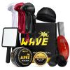 imageWave Pomade for Men  Strong Hold Easy Wash Promotes Layered Waves Moisture Silky Shine Hair Cream Grease Brush Durag Cap Set RedUnscented
