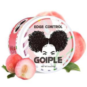 Edge Control Wax for Women – Strong Hold Non-greasy Smoother, Mini Control Brush for Back Hair, No Flaking Water-based Stay Gel, Slick Back Wax for All Hair Types (8pcs)(edge control-4oz)