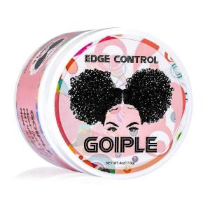 Goiple Edge Control Wax for Women Strong Hold Non-greasy Edge Smoother Strawberry Scent Edge Control Wax + Edge Scarf + Hair Bonnet, Pink(edge control-1pc)