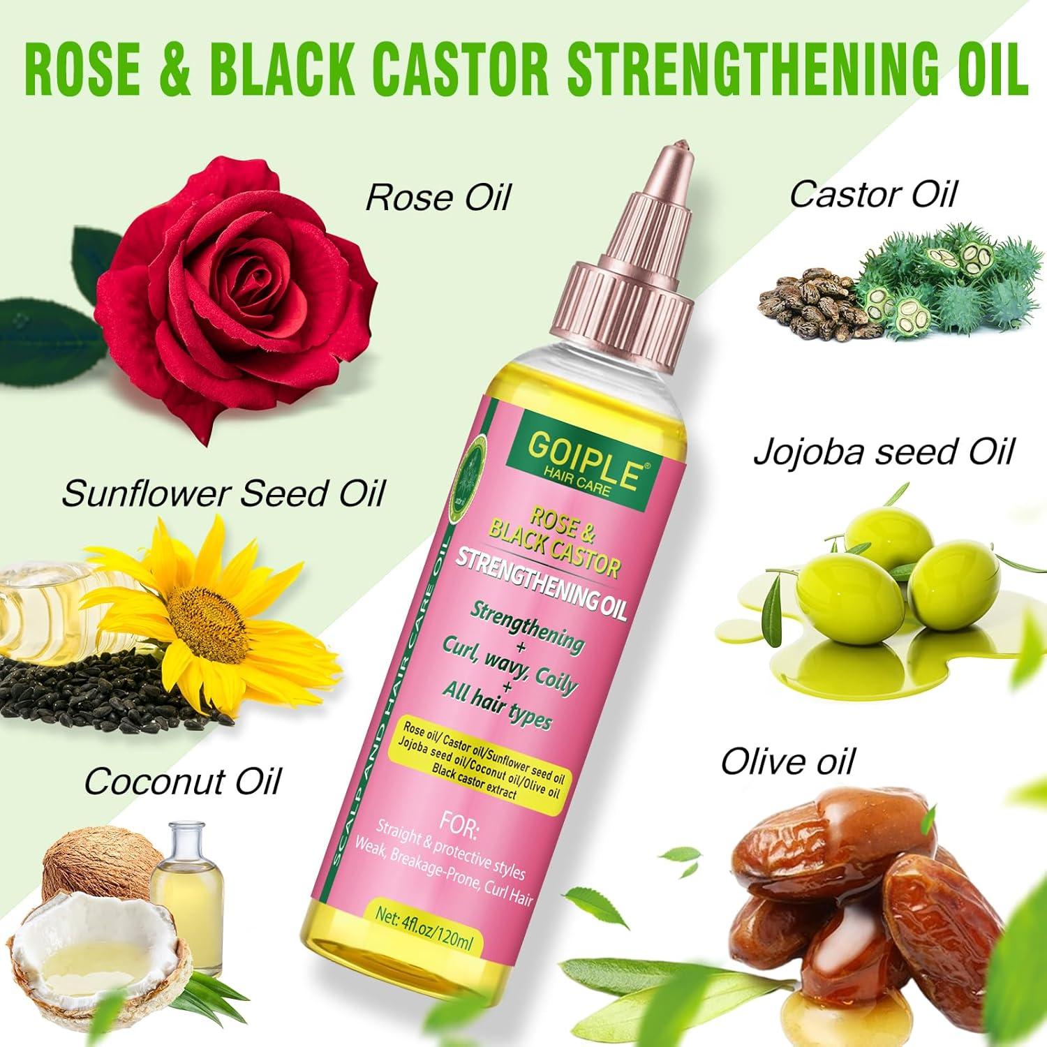 image2 in 1 Deep Clean ampamp Conditioner Apple Cider Vinegar Shampoo Rose ampamp Castor Hair Oil for Hair Growth Strengthening Hair Oil  Braid Shampoo Hair Growt Oil Set For Dreadlocks Locs Twist All Hair Typesshampoocastor oil2pcs