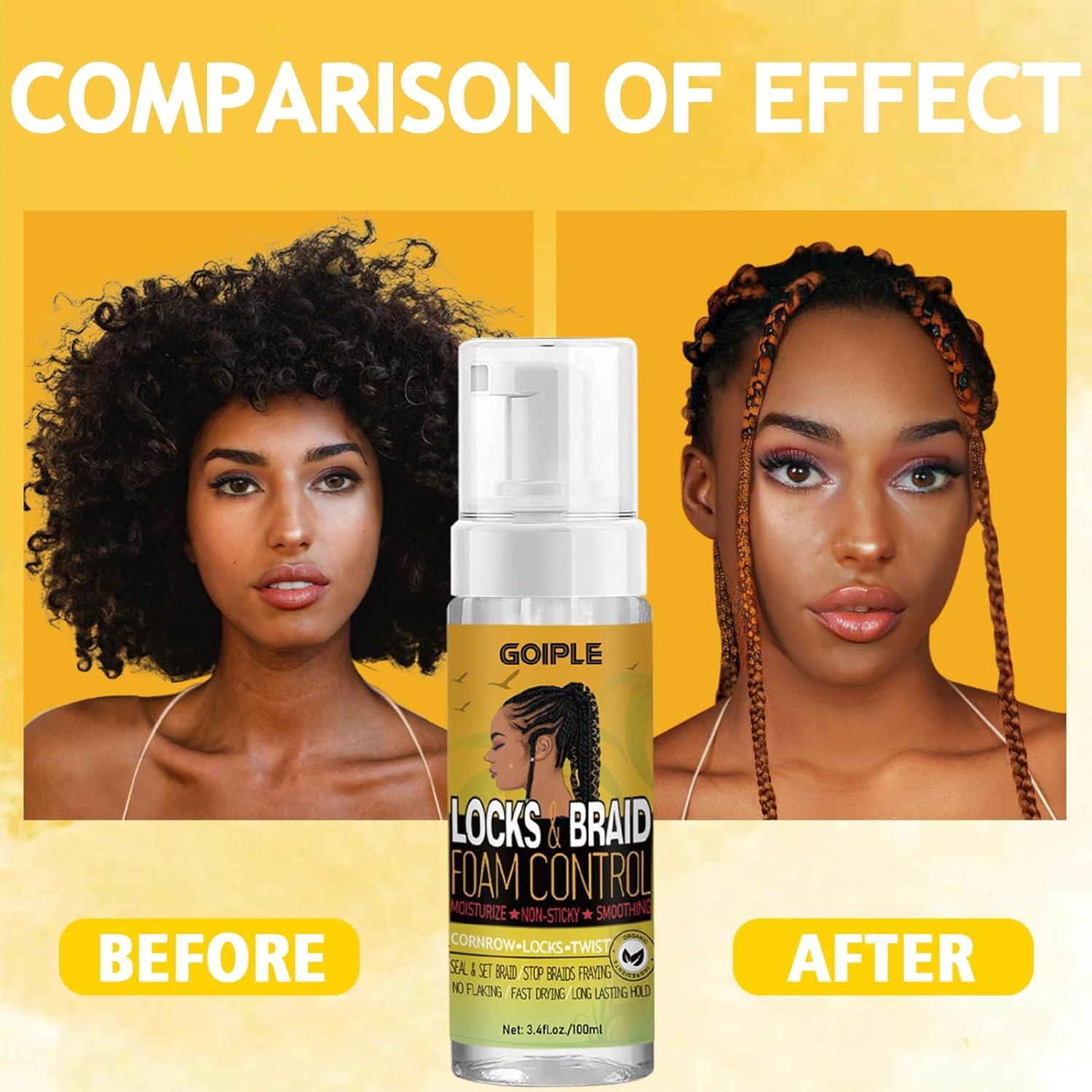 imageEdge Control Wax for Women Strong Hold Nongreasy Smoother Gel Styling for Black Hair No Flaking White Residue Braiding Braid Mouss Shine and Smooth