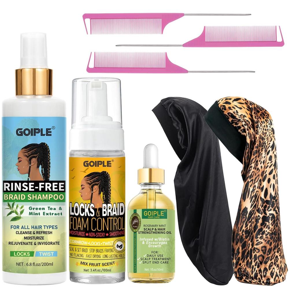 imageBraid RinseFree No Water Shampoo for Locs Twists Weaves  Dreadlock Shampoo to Remove BuildUp Odor Itch ampamp Flakes No Residue ChemicalFree