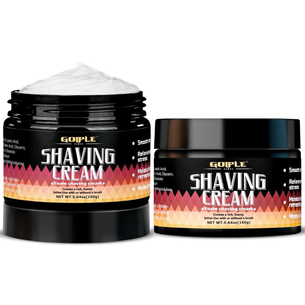 image2PCS Foam Shaving Cream for Men Shave Cream for Sensitive Skin Soothes Cushion Shave Lather Shaving Soap for Travel  No Drying No Alcohol Shaving Gel for Soothing ampamp Protect Irritation from Razor Cut