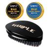 imageCurved 360 Wave Brush For Men  Medium Hard Palm Brush for Laying Down 360 Waves Made with Natural Boar Bristle and Wood Easy to Hold  Strong Hold Travel Size Wave Pomade Greasy 360 Layer Hair Waves