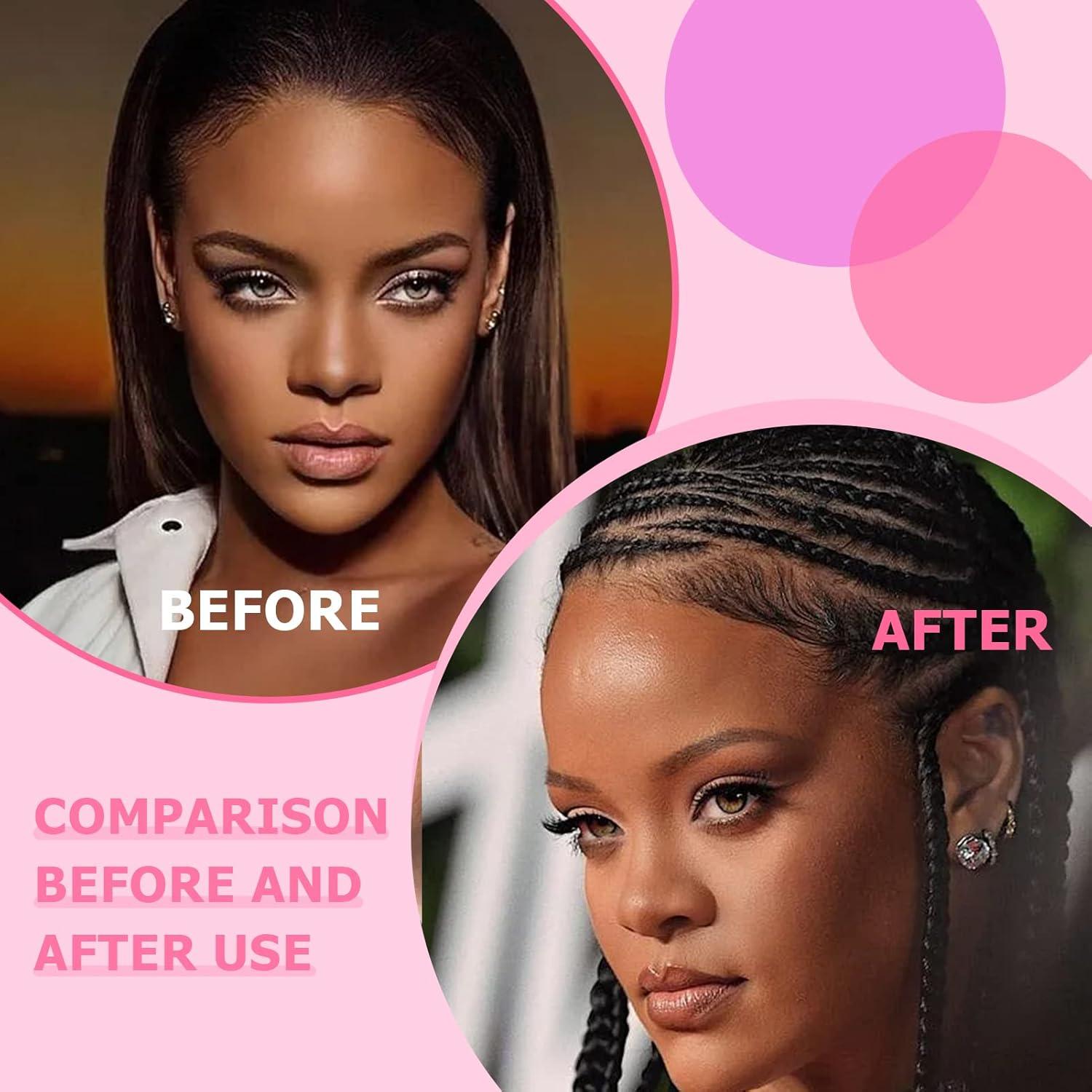 imageStrong Hold Smoothing Braiding Gel for Twists Locs Edges Cornrows  With Hair Braiding Tools Magnetic Pin Wristband Comb  No Flake High Shine