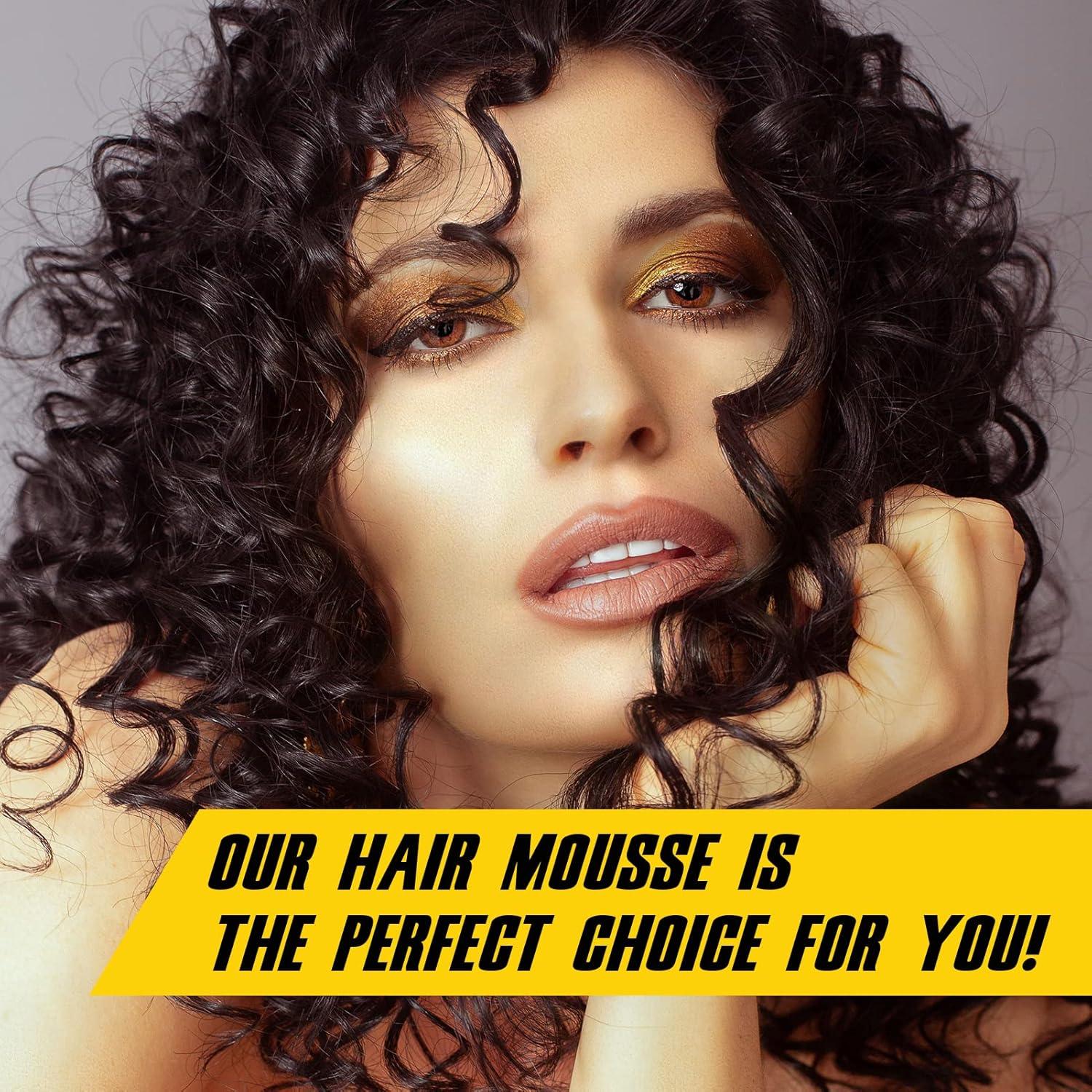 image:imageGoiple Foaming Mousse for Curly Hair Wigs Melting and Holding Spray Adhesive with Edge Control Kit for Extensions Strong Natural Finishing Holdhair mousse100ml5pcs