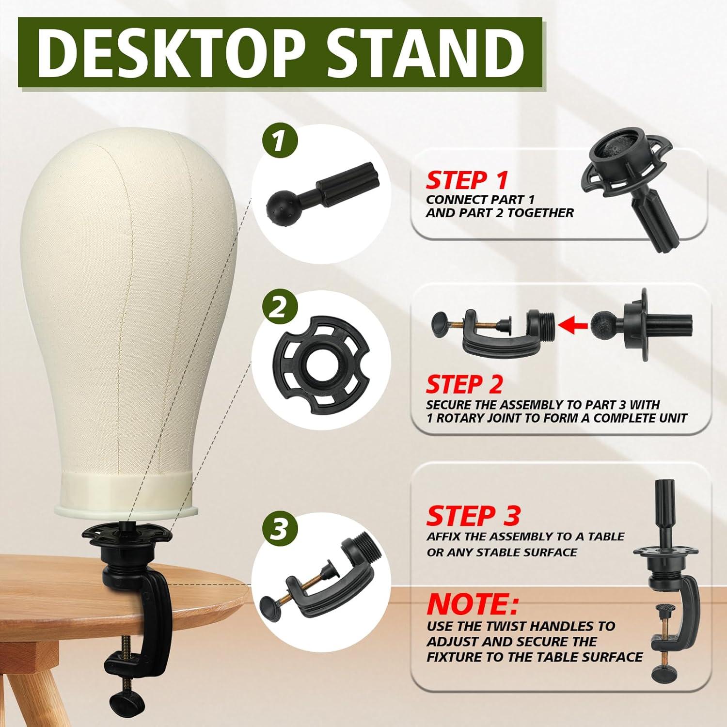 image:imageWig Stand Tripod Metal Adjustable Mannequin Head Stand Mannequin Wig Head with Mount Hole Manikin Head for Wigs Making Drying Styling and Display Wigs Shampoo amp Milk Spray T Pins Hair Cap Set