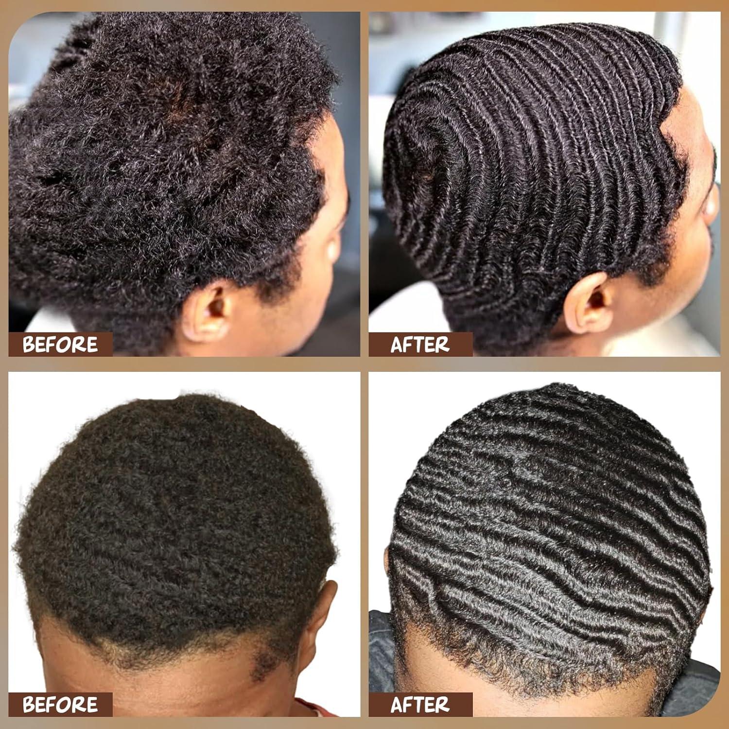 image:imageWave Kit for 360 Waves Wave Brush Wave Styler Great for Men Wolfing Wave 3 Wave Handle Brushes Soft Medium amp Hard Satin Durag Hand Mirror Hair Comb Hair Brush Cleaner Wave PomadeampShampoo